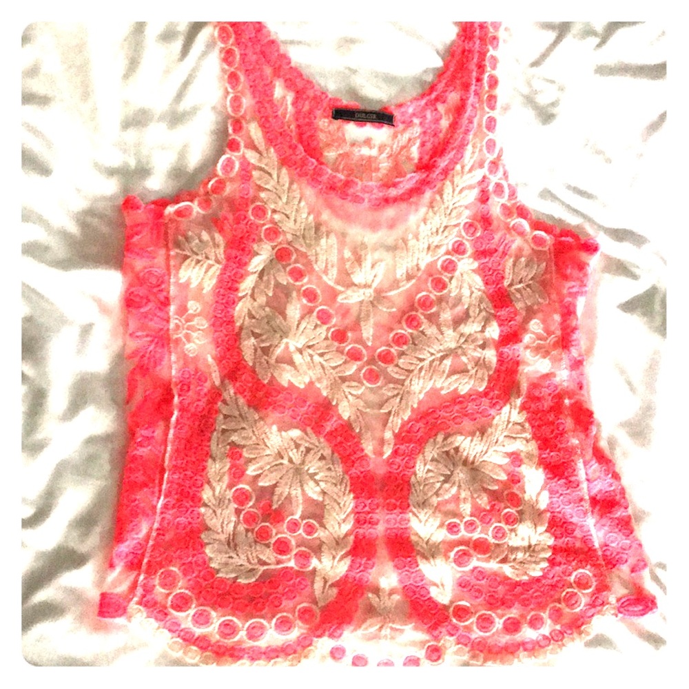 Anthropologie Dulce NWOT sheer tunic tank